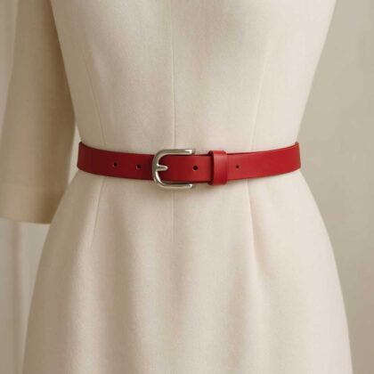 Cintura Artigianale Da Donna In Vera Pelle
